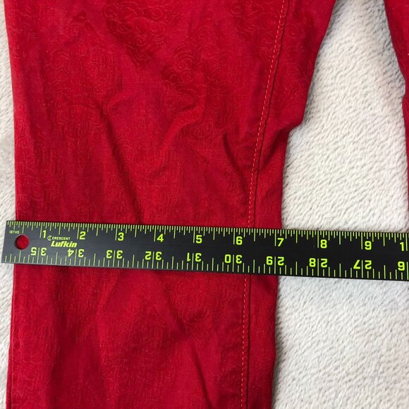 Ann Taylor Loft Womens Pants Size 27/4 P Modern Ankle Stretch Casual Travel Red - Picture 5 of 15